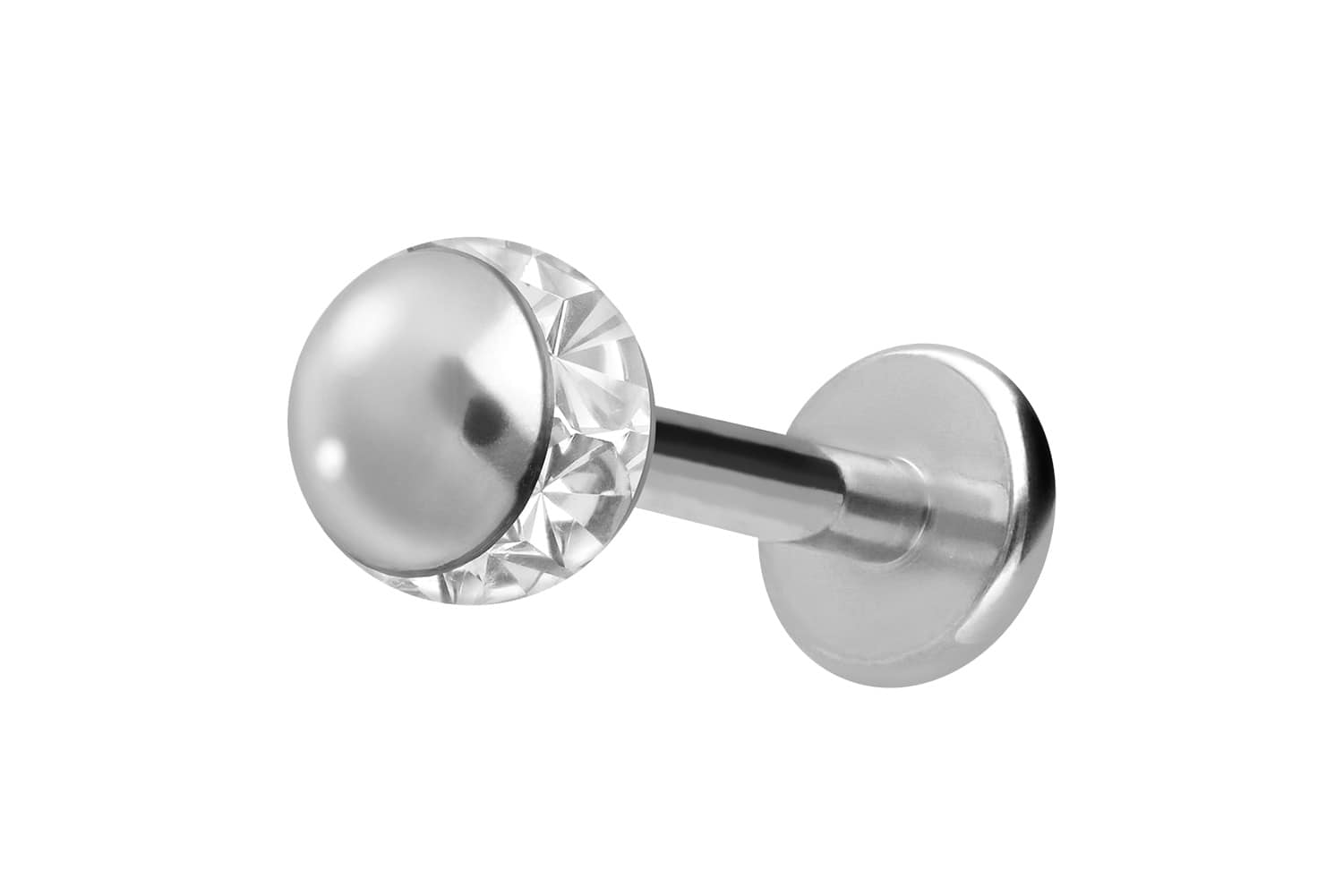 Titan Labret Piercing EPOXY-RING-KUGEL